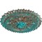 Ekena Millwork Lariah Ceiling Medallion (Canopies up to 1 3/8"), 24 3/4"OD 1 3/8"ID x 3 1/4"P, Copper Green Patina CM24LACGS - alternate 2